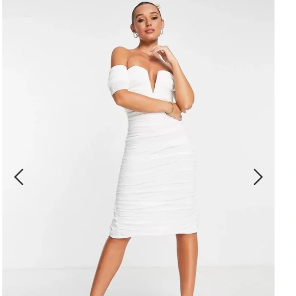 samira bandeau mini dress in black with ivory binding SELENE DRESS IN BLACK | CULT MIA